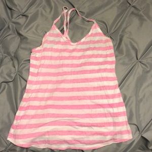 M Victoria’s secret sport pink and white running tank top